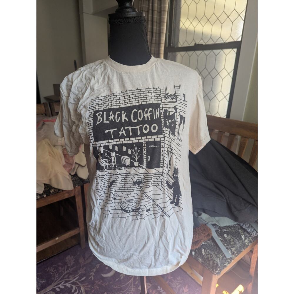 Medium Black Coffin Tattoo Shirt
